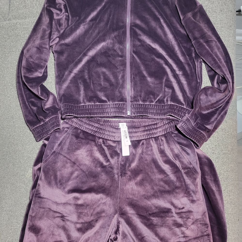 Victoria's Secret Ribbed Velour Joggers & Jacket